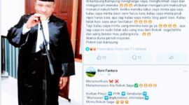Divisi Hukum media Info Labuan Bajo, Marsel Nagus Ahang, S.H (Kiri)- Tangkapan Layar Postingan Dugaan Pelecehan Wartawan (Kanan). (Foto: Kolase Info Labuan Bajo)
