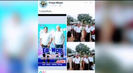 Hasil Tangkapan Layar Postingan Kepala Desa Galang di Facebook.