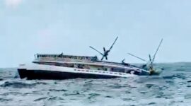 Kapal Tenggelam di Perairan Labuan Bajo. (Foto Tangkapan Layar Video)