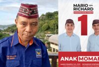 Keterangan Foto: Vitus Usu Berbaju NasDem. 