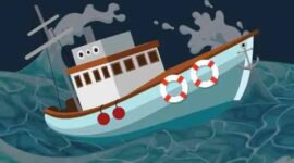 Ilustrasi Kapal Tenggelam