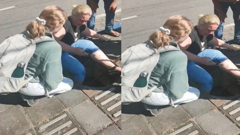 Wisatawan Asing Nyungsep ke Lubang Trotoar di Labuan Bajo, Netizen: 