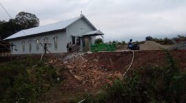 Kapela dengan konsep bangunan portabel di Paroki St. Mikhael Noa, Kecamatan Mbeliling, Manggarai Barat, NTT (Dok.Brigadir Jenderal TNI (Purn) Simon Petrus Kamlasi)
