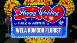 Salah satu contoh papan bunga Wela Komodo Florist  (Dok Wela Komodo Florist).