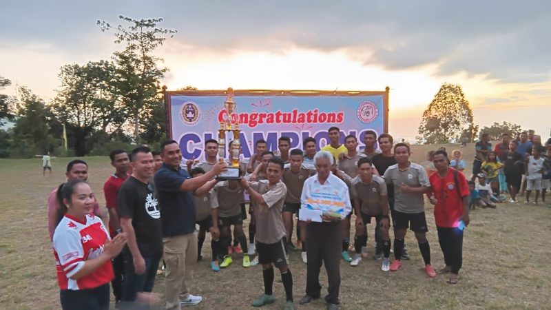 Jarak United Juara Turnamen Liang Ndara CUP I, Tumbangkan Blue Ocean 2-1
