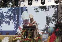Uskup Labuan Bajo, Mgr. Max Regus,memimpin Misa Syukur Yubileum 150 Tahun SVD.