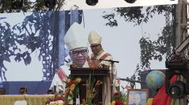 Uskup Labuan Bajo, Mgr. Max Regus,memimpin Misa Syukur Yubileum 150 Tahun SVD.