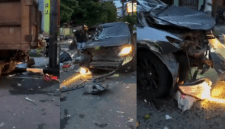 Mobil Tabrak Truk Sampah di Jalan Soekarno-Hatta Labuan Bajo