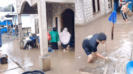 Banjir Rendam Sejumlah Rumah Warga di Kampung Soknar, Golo Mori