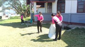 Polsek Cibal Kerja Bakti di Paroki, Rawat Toleransi Jelang Paskah