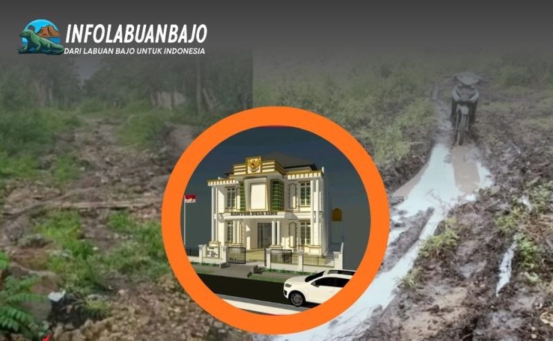 Ironi Desa Siru: Kades Bangun Kantor Desa Dua Lantai, Sementara Warga Masih Berjuang Lewati Jalan Rusak