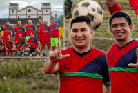 Mario-Richard Kompak Cetak Gol, Singa Tua FC Jinakan Tim Panitia 3-2 di Lapangan Paroki Rewang (Foto: Reims Nahal)