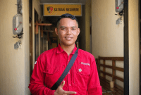 Wartawan Info Labuan Bajo, Remi Nahal usai melapor secara resmi ke Polres Manggarai Barat