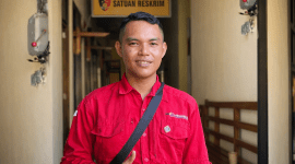 Wartawan Info Labuan Bajo, Remi Nahal usai melapor secara resmi ke Polres Manggarai Barat