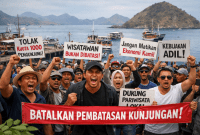 Ribuan Massa Siap Demo! Pelaku Wisata Labuan Bajo Tolak Pembatasan 1.000 Pengunjung ke TN Komodo (Gambar Ilustrasi)