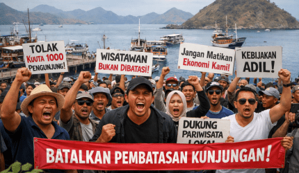 Ribuan Massa Siap Demo! Pelaku Wisata Labuan Bajo Tolak Pembatasan 1.000 Pengunjung ke TN Komodo